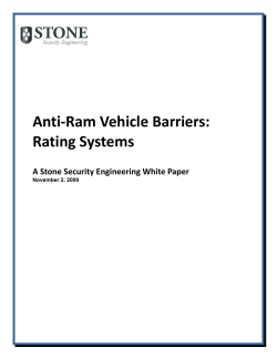 Anti-Ram Vehicle Barriers: Rating Systems