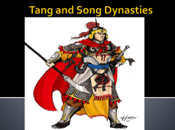 Tang Dynasty - Pottstown School District