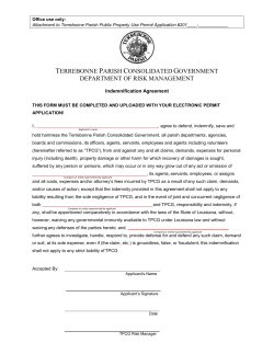 terrebonne parish consolidated government department of