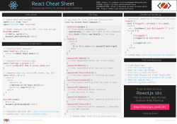 React Cheat Sheet - Ihatetomatoes.net