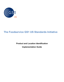 The Foodservice GS1 US Standards Initiative