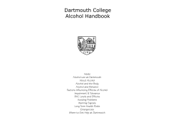 Dartmouth College Alcohol Handbook
