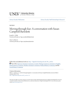 Moving through fear: A conversation with Susan Campbell Bartoletti