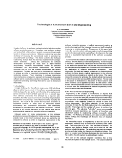 Technological Advances in Software Engineering