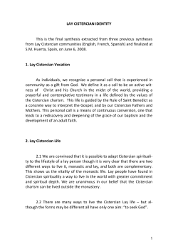 Lay Cistercian Identity - international association of lay cistercian
