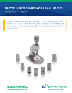 Beaver&reg; Trephine Blades and Tissue Punches - Beaver