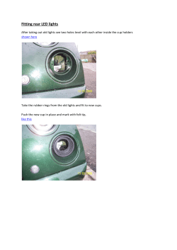 Fitting rear LED lights