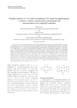 Template synthesis of 1-(8 `-amino-a-naphthyl)-4-(8 `-amino