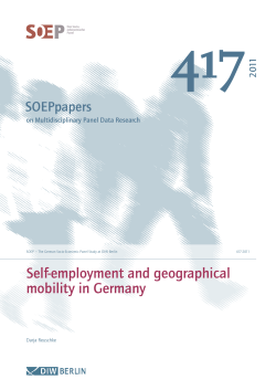 Self-employment and geographical mobility in Germany