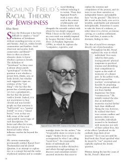 sigmund freud`s racial theory of jewishness