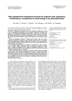 New bioelectrical impedance formula for patients with respiratory