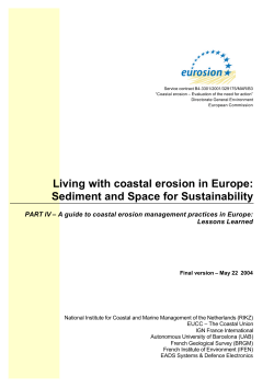 A guide to coastal erosion management practices in Europe
