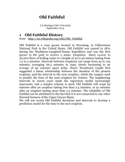 Old Faithful - Yale Statistics