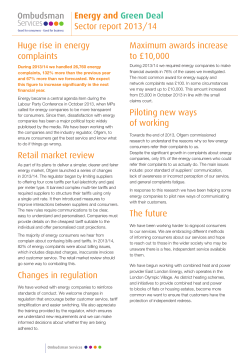 Energy - Ombudsman Services