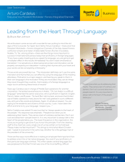 Leading from the Heart Through Language