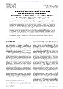 Impact of epistasis and pleiotropy on evolutionary adaptation