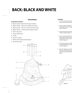 Mustafar&trade; Volcano Lab Manual