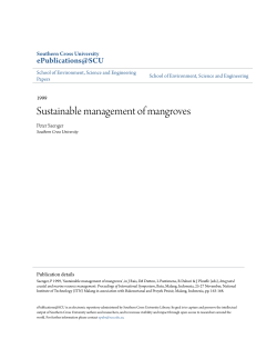 Sustainable management of mangroves