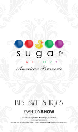 Menu - Sugar Factory