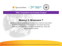 Module 3: Workshop 7 - Presentation
