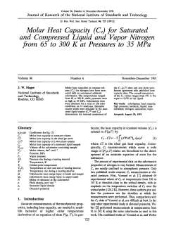 Molar heat capacity (Cv)