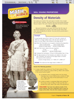Density of Materials