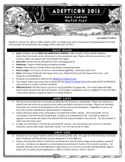 hail caesar match play