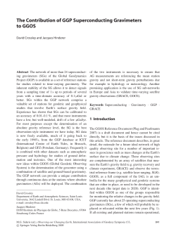 The Contribution of GGP Superconducting Gravimeters to GGOS