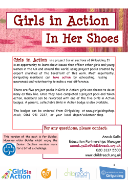 the In Her Shoes activity pack for Guides