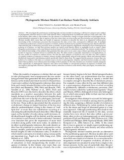 Phylogenetic Mixture Models Can Reduce Node