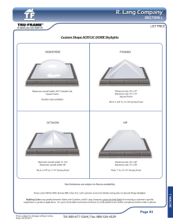 Skylights - Tru Frame