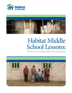 Habitat Middle School Lessons