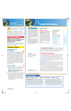 Conflict With Mexico - Murrieta Valley Unified
