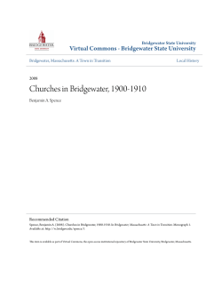 Churches in Bridgewater, 1900-1910