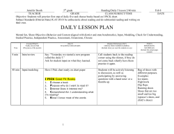 DAILY LESSON PLAN