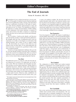 Editor`s Perspective