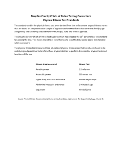 Physical Fitness Requirments and Prep Guide