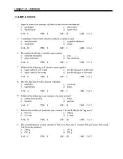 Chapter 13&mdash;Solutions