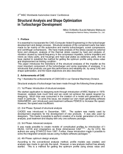 Structural Analysis and Shape Optimization in Turbocharger