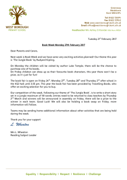 Book Week Letter Feb 2017 - West Borough Primary School