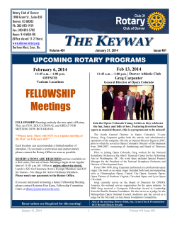 the keyway - Rotary Club of Denver | Members