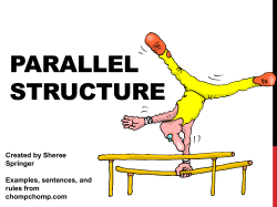 Parallel structure