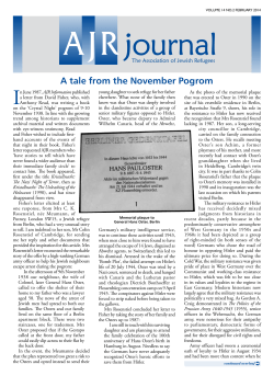 A tale from the November Pogrom