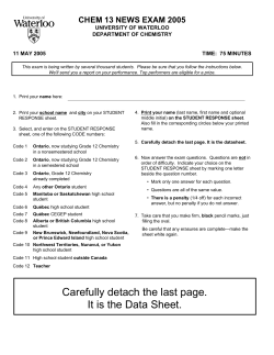 Carefully detach the last page. It is the Data Sheet.