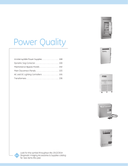 Power Quality - GE Healthcare