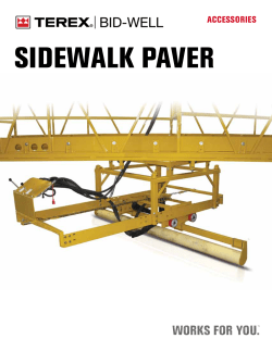 Terex Bid-Well Sidewalk Paver