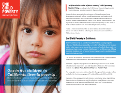 One in five children in California lives in poverty&ndash;