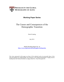 The Causes and Consequences of the Demographic