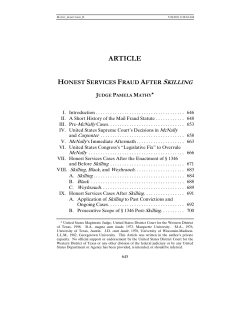 ARTICLE - St. Mary`s Law Journal