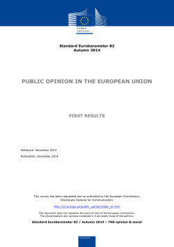 Eurobarometer survey - European Commission